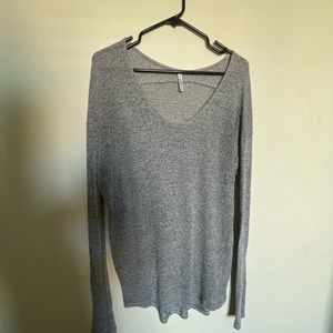 Lulu’s Cozy Gray Long Sleeve Top
